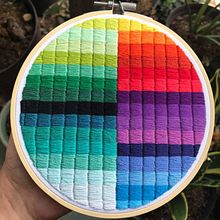Estudio de color (cuadrados). Un progetto di Ricamo di Coricrafts - 12.06.2021