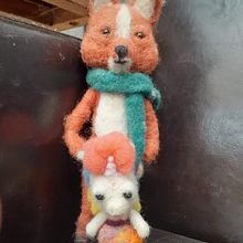 Mi Proyecto del curso: Needle felting: creación de personajes con lana y aguja. Un progetto di Artigianato e Design di giocattoli di Cathya Urquieta Medina - 14.06.2021