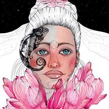 Pink Magnolia under a Starry Night. Un progetto di Illustrazione tradizionale, Belle arti, Pittura, Disegno, Pittura ad acquerello, Disegno di ritratti e Disegno artistico di Sara Mornata - 14.06.2021