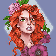 Meu projeto do curso: Retrato de personagens femininas com Procreate. Traditional illustration, Digital Illustration, and Digital Drawing project by f_berger_b - 06.13.2021