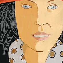 Ada con sombrero rojo. Un proyecto de Pintura digital de jpascualripa - 15.06.2021