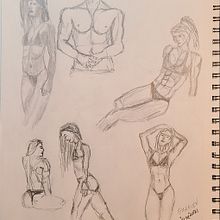 Final Project for the Domestika Beginner Figure Drawing. Un progetto di Belle arti, Bozzetti, Disegno a matita, Disegno, Disegno realistico e Disegno anatomico di Grant Marven - 14.06.2021