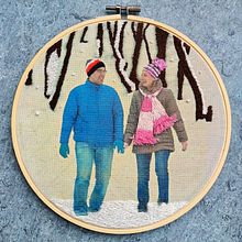 My project in Photo Embroidery on Fabric course. Photograph, Collage, Paper Craft, Printing, Embroider, and DIY project by Alida - 05.28.2021