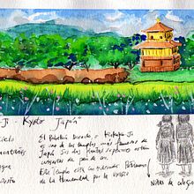 Mi Proyecto del curso: Cuaderno de viaje en acuarela. Traditional illustration, Watercolor Painting, Architectural Illustration, and Sketchbook project by Valeria Ueno - 06.15.2021