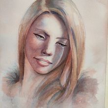 Mi Proyecto del curso: Retrato artístico en acuarela. Fine Arts, Painting, Watercolor Painting, and Portrait Drawing project by monterocasas80 - 06.16.2021
