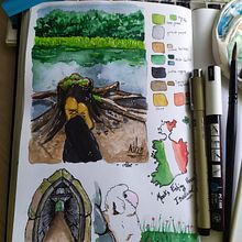Mi Proyecto del curso: Cuaderno de viaje en acuarela. Traditional illustration, Watercolor Painting, Architectural Illustration, and Sketchbook project by Angela Martin - 06.16.2021