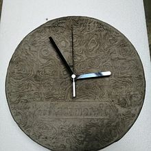 Concrete wall clock. Arts, Crafts, Furniture Design, Making, Interior Design, Interior Decoration, and DIY project by Jędrzej Matecki - 06.16.2021