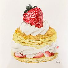 Strawberry shortcake. Un progetto di Pittura ad acquerello e Illustrazione tradizionale di Melisa de Blas - 16.06.2021