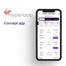Virgin Hyperloop - concept app. Un progetto di UX / UI e Product design di Alvaro Santamaría Muñoz - 17.06.2021