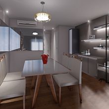 Apartamento Rafael e Livia . % tatyberben tarafından hazırlanan Geleneksel illüstras, on, 3D, İç Mimarlık, Ve İç Tasarım projesi - 06.11.2021