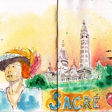 Mon projet du cours : Sketching artistique à l’aquarelle : osez exprimer vos idées. Traditional illustration, Sketching, Creativit, Drawing, Watercolor Painting, and Sketchbook project by Atita Gibon - 06.17.2021