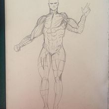 Mi Proyecto del curso: Ilustración para cómics: anatomía de un superhéroe. Traditional illustration, Character Design, Comic, Pencil Drawing, and Figure Drawing project by Dominique Meza - 06.18.2021
