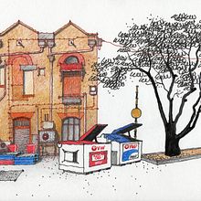 URBAN SKETCHES 2021/1. Traditional illustration, Street Art, and Sketching project by Alan Innes - 06.18.2021
