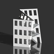 Architecture Anomaly 24 - Unfinished Flattening. Un progetto di Architettura, Illustrazione architettonica, ArchVIZ, Illustrazione tradizionale, Modellazione 3D e Design di Saul Kim - 18.06.2021
