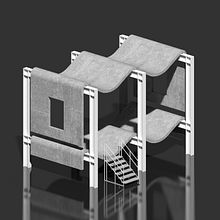 Architecture Anomaly 27 - Wet Laundry. Un progetto di Architettura, Illustrazione architettonica, Illustrazione tradizionale, Design e ArchVIZ di Saul Kim - 18.06.2021