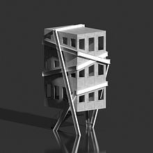 Architecture Anomaly 40 - Stiff Wrapper. Un progetto di Architettura, Illustrazione architettonica, ArchVIZ, Illustrazione tradizionale e Design di Saul Kim - 18.06.2021