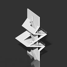 Architecture Anomaly 51 - One Wall Tower. Un progetto di Architettura, Illustrazione architettonica, ArchVIZ, Design e Illustrazione tradizionale di Saul Kim - 18.06.2021