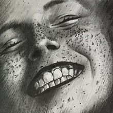Va mina che ride. Traditional illustration, Fine Arts, Sketching, Pencil Drawing, Drawing, Portrait Drawing, Realistic Drawing, Artistic Drawing, and Figure Drawing project by Marta V - 06.18.2021