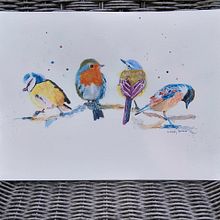Mon projet du cours : Techniques artistiques d'aquarelle pour illustrer les oiseaux. Een project van Traditionele illustratie, Aquarelschilderen, Realistische tekening y Naturalistische illustratie van boiteuxveronique - 31.08.2021