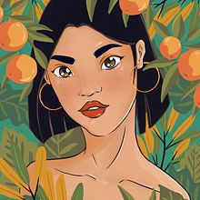 Exotic mood. Traditional illustration project by Aurelie Antonio - 06.18.2021