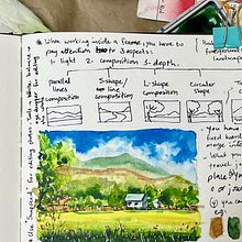 My project in Watercolor Travel Journal course. Traditional illustration, Watercolor Painting, Architectural Illustration, and Sketchbook project by beautyoncanvas1 - 06.19.2021