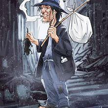 Vagabundo. Character Design, and Traditional illustration project by miguel angel guzman - 06.06.2021