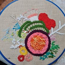 Mi Proyecto del curso: Técnicas avanzadas de bordado: puntadas y composiciones con volumen. Un projet de Broderie de fer_roxana - 19.06.2021
