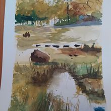 Il mio progetto del corso: Paesaggi naturali ad acquerello. Un progetto di Belle arti, Pittura e Pittura ad acquerello di eleonoraiotti71 - 19.06.2021