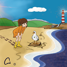 Mon projet du cours : Création de personnages de contes pour enfants avec Procreate. Un proyecto de Ilustración tradicional, Diseño de personajes, Ilustración digital, Ilustración infantil y Dibujo digital de Annie Poitras - 22.06.2021