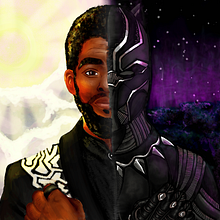 Tribute Chadwick Boseman. Traditional illustration, and Digital Illustration project by Luiza Staub - 05.03.2021