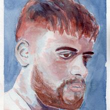 Mi Proyecto del curso: Retrato artístico en acuarela. Un proyecto de Bellas Artes, Pintura, Pintura a la acuarela y Dibujo de Retrato de wolf.jp - 21.06.2021