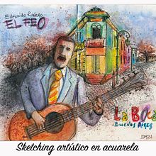 TANGO EN BUENOS AIRES: Sketching artístico en acuarela . Traditional illustration, Sketching, Creativit, Drawing, Watercolor Painting, and Sketchbook project by Diego Riemer - 06.21.2021