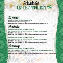 Cartel y dípticos de programación de actividades por el día de Andalucía. Design, Traditional illustration, and Advertising project by Carlos Delgado López - 06.21.2021