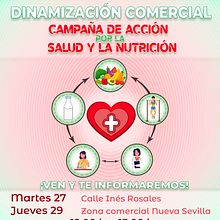Cartel y dípticos de la dinamización comercial sobre consejos de nutrición. Design, Traditional illustration, and Advertising project by Carlos Delgado López - 06.21.2021