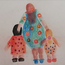 Madres e hijas: Experimentación gráfica para relatos ilustrados. Ilustração tradicional, Stor, e telling projeto de Silvia Leon - 20.06.2021