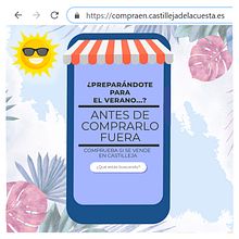 Cartel para publicitar el comercio local. Design, Traditional illustration, Advertising, Graphic Design, and Marketing project by Carlos Delgado López - 06.21.2021