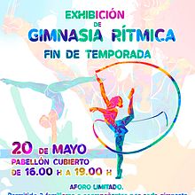 Cartel para exhibición de gimnasia rítmica. Un proyecto de Diseño, Ilustración tradicional, Publicidad, Eventos y Diseño gráfico de Carlos Delgado López - 21.06.2021