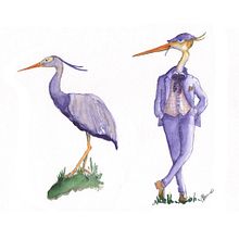 My project in Anthropomorphic Character Creation course. Traditional illustration, Character Design, Drawing, Digital Illustration, and Watercolor Painting project by christinereimerdesign - 06.21.2021