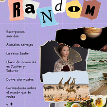 Revista: Datos Random. Design, Editorial Design, Graphic Design, T, pograph, and Design project by Estefania Reyes Castillo - 06.20.2021