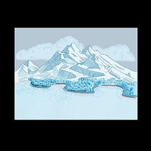 Montañas nevadas. Un projet de Illustration traditionnelle, Pa, sagisme , et Animation 2D de sofi_kornejon - 16.06.2021