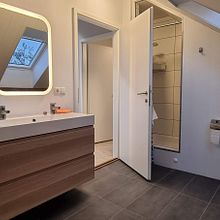 Small, one bedroom flat with slanted ceiling, 61 m2.. Interior Design project by Una Birna Gudjonsdottir - 06.21.2021