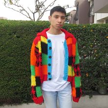 Harry Styles Cardigan. Fiber Arts project by Veronica J. Correa - 06.18.2021
