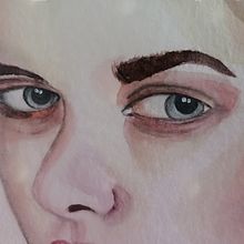 Mi Proyecto del curso: Retrato en acuarela a partir de una fotografía. Un progetto di Illustrazione tradizionale, Pittura ad acquerello e Disegno di ritratti di pequeaty_1 - 22.06.2021