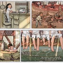 Mi Proyecto del curso: El cómic es otra historia    "Los bosques rojos". Un proyecto de Bellas Artes, Cómic, Dibujo, Stor, board, Narrativa, Ilustración tradicional, Bocetado, Creatividad, Ilustración digital, Stor, telling, Dibujo artístico, Guion, Dibujo digital, Pintura digital e Ilustración editorial de Spaska P - 22.06.2021