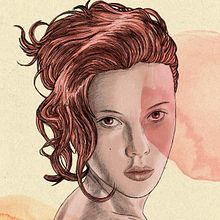 Scarlett: Retrato ilustrado con Procreate. Traditional illustration, Vector Illustration, Digital Illustration, and Portrait Drawing project by Claudio Montes - 06.19.2021