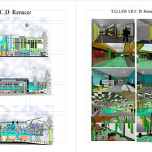 Centro Deportivo Renacer T7 . Design & Ilustrație tradițională de Juan Jose - 06.22.2021