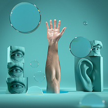 Senses. Traditional illustration, 3D Modeling, Digital Design, Motion Graphics, and 3D Animation project by Michele Pusceddu - 06.22.2021