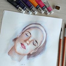 Mi Proyecto del curso: Retrato artístico en acuarela. Fine Arts, Painting, Watercolor Painting, and Portrait Drawing project by Lady Coronel - 06.20.2021