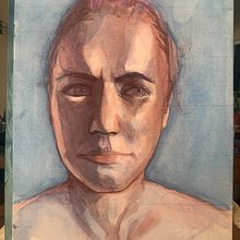 My project in Artistic Portrait with Watercolors course. Un progetto di Belle arti, Pittura, Pittura ad acquerello e Disegno di ritratti di Sab Kay - 20.06.2021