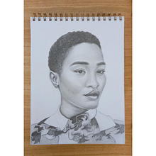 Mi Proyecto del curso: Retrato realista con lápiz de grafito. Traditional illustration, Fine Arts, Sketching, Pencil Drawing, Drawing, Portrait Drawing, Realistic Drawing, Artistic Drawing, and Figure Drawing project by Delfina Reymundo - 06.23.2021